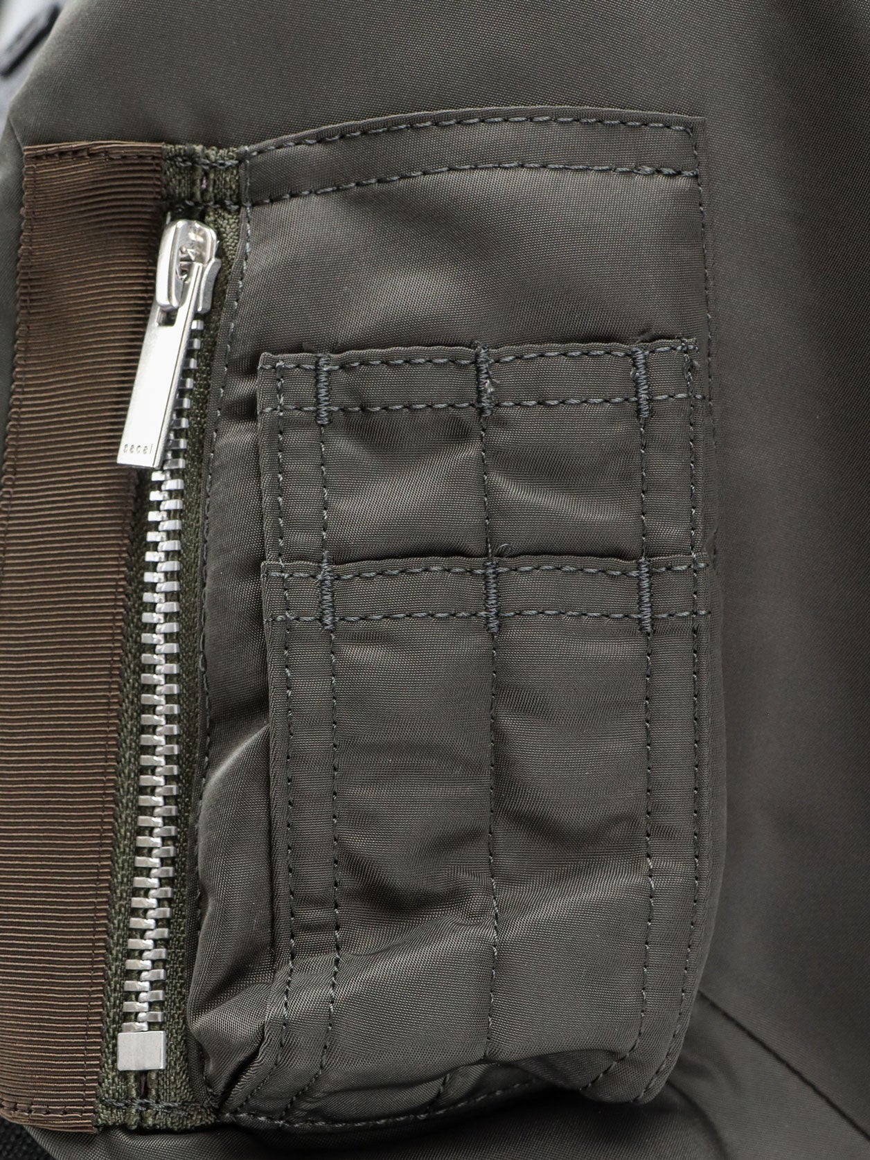 Wool shirt with nylon sleeves