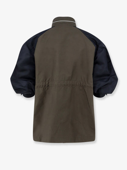 Canvas jacket with nylon sleeves thumbnail