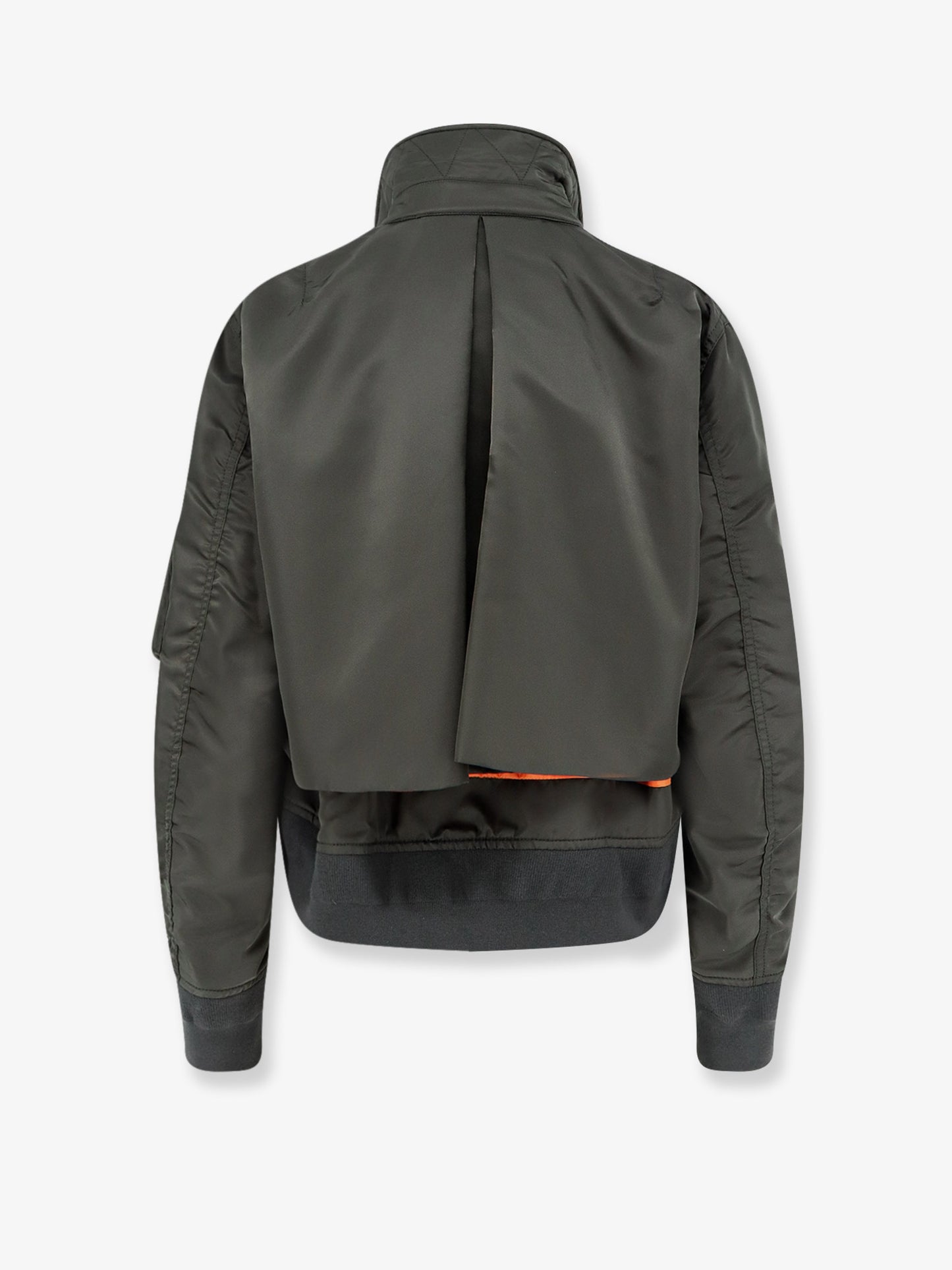 Cropped nylon jacket