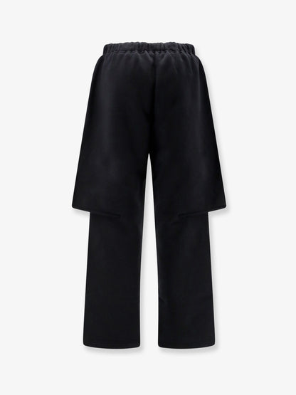Cotton trousers with a layered trompe l'oeil design thumbnail