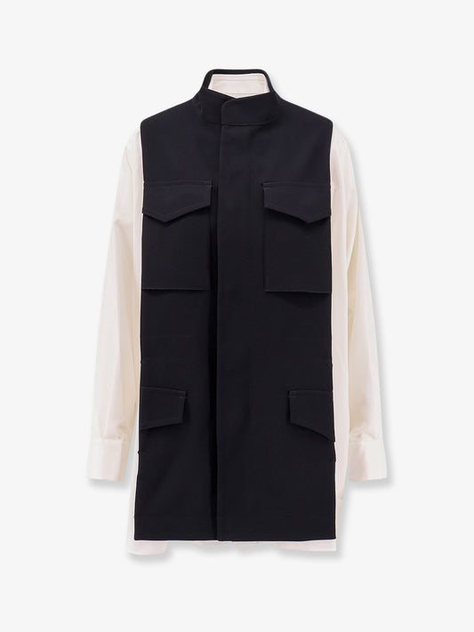 Bicolor shirt with pockets