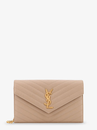 Leather crossbody bag with metal Cassandre logo thumbnail