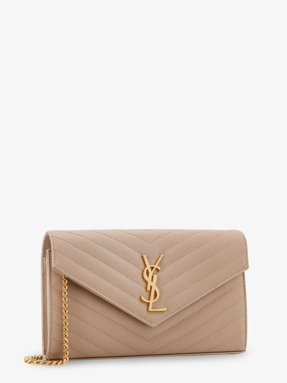 Leather crossbody bag with metal Cassandre logo thumbnail