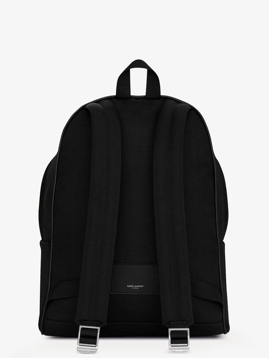 Nylon and leather City backpack
