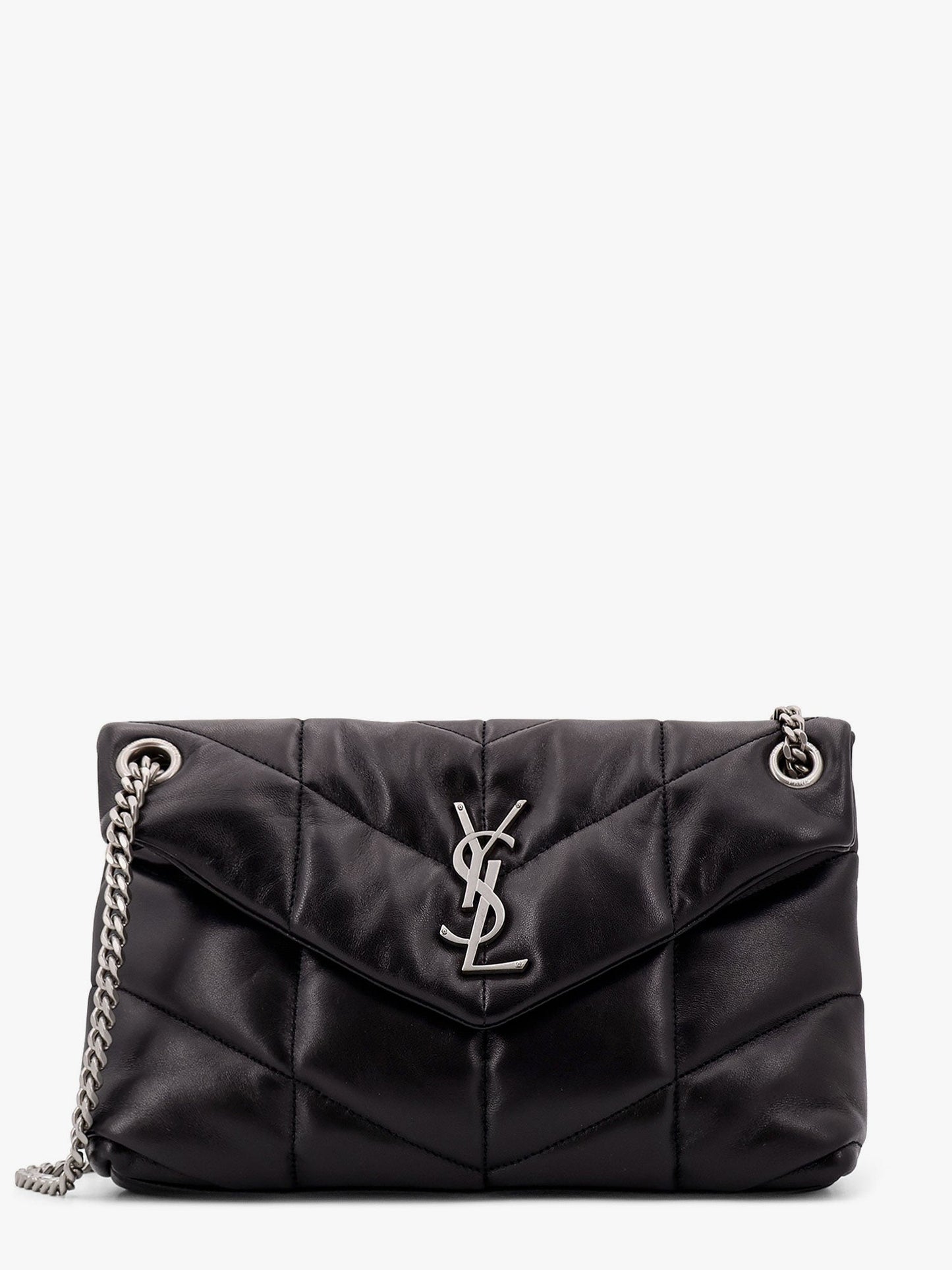 Puffer matelassé leather crossbody bag