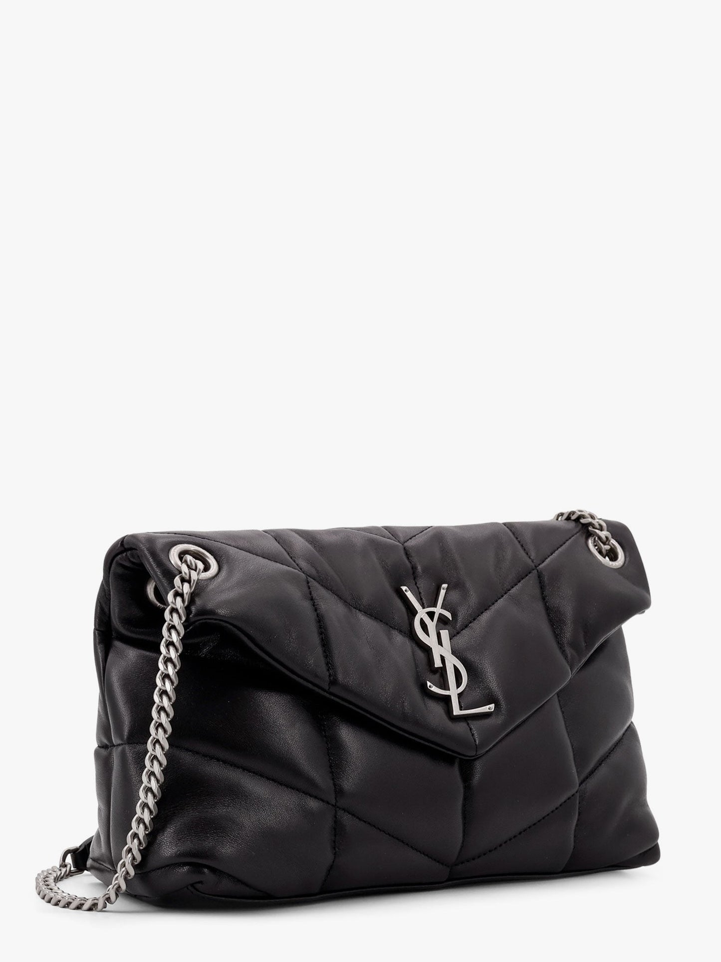 Puffer matelassé leather crossbody bag