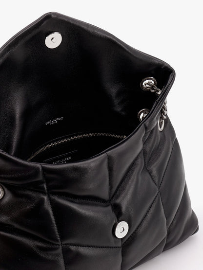 Puffer matelassé leather crossbody bag thumbnail