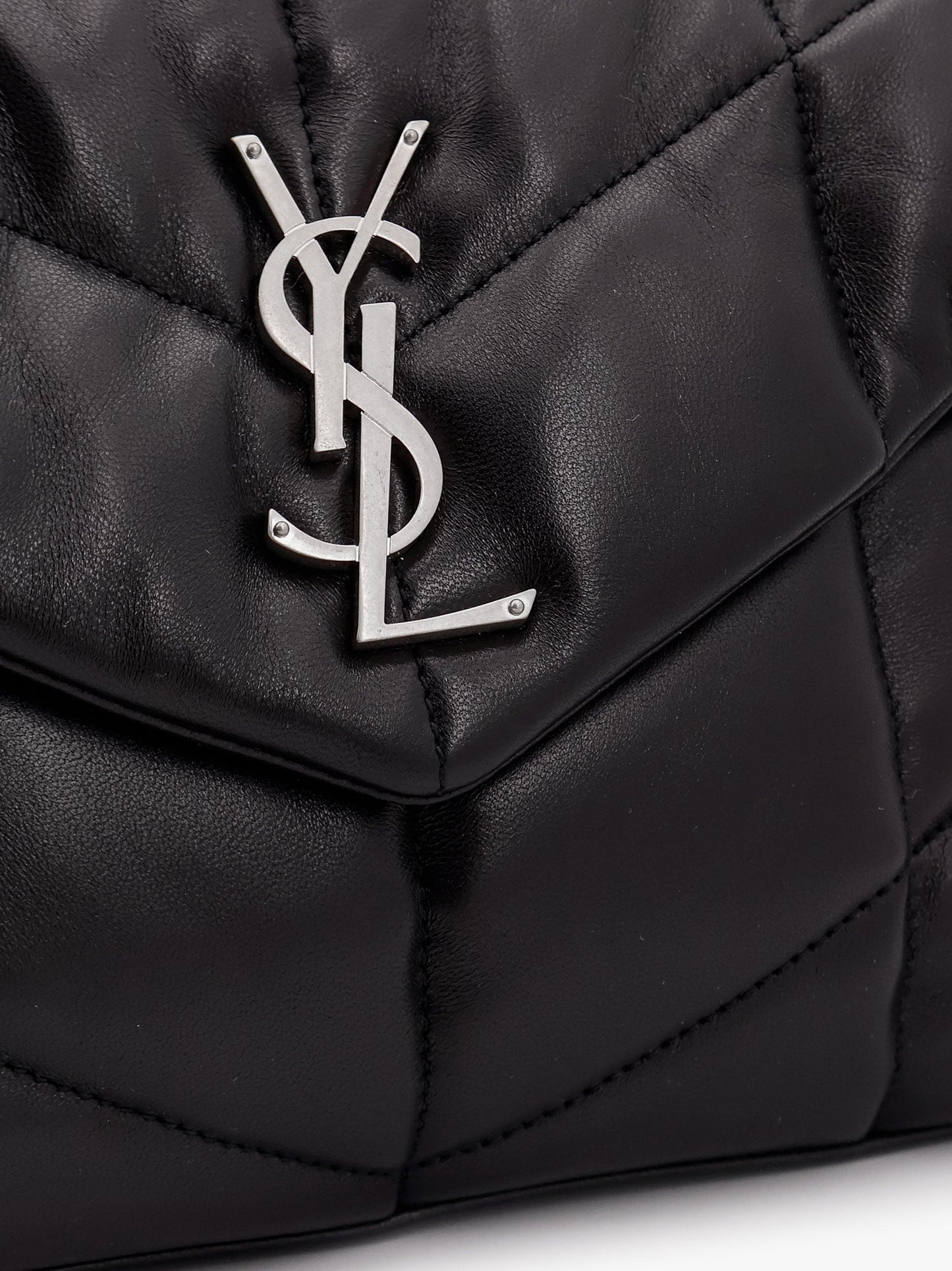 Puffer matelassé leather crossbody bag