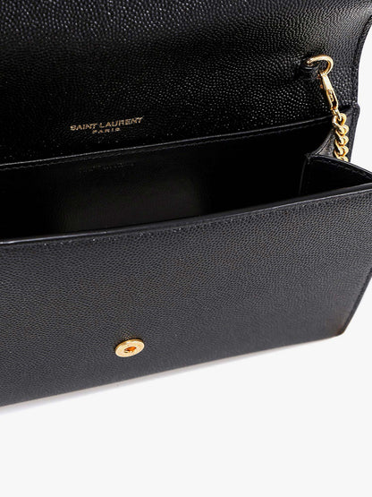 Leather crossbody bag with metal Cassandre logo thumbnail