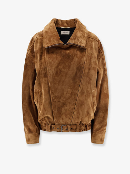Oversized vintage split-leather jacket thumbnail