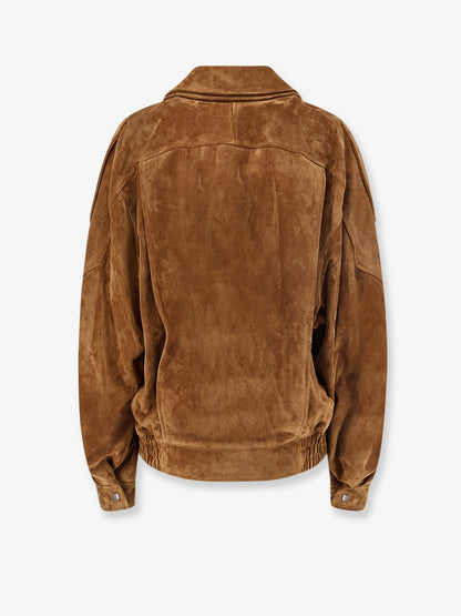 Oversized vintage split-leather jacket thumbnail
