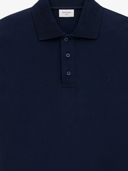 Recycled material polo shirt with Cassandre embroidery thumbnail