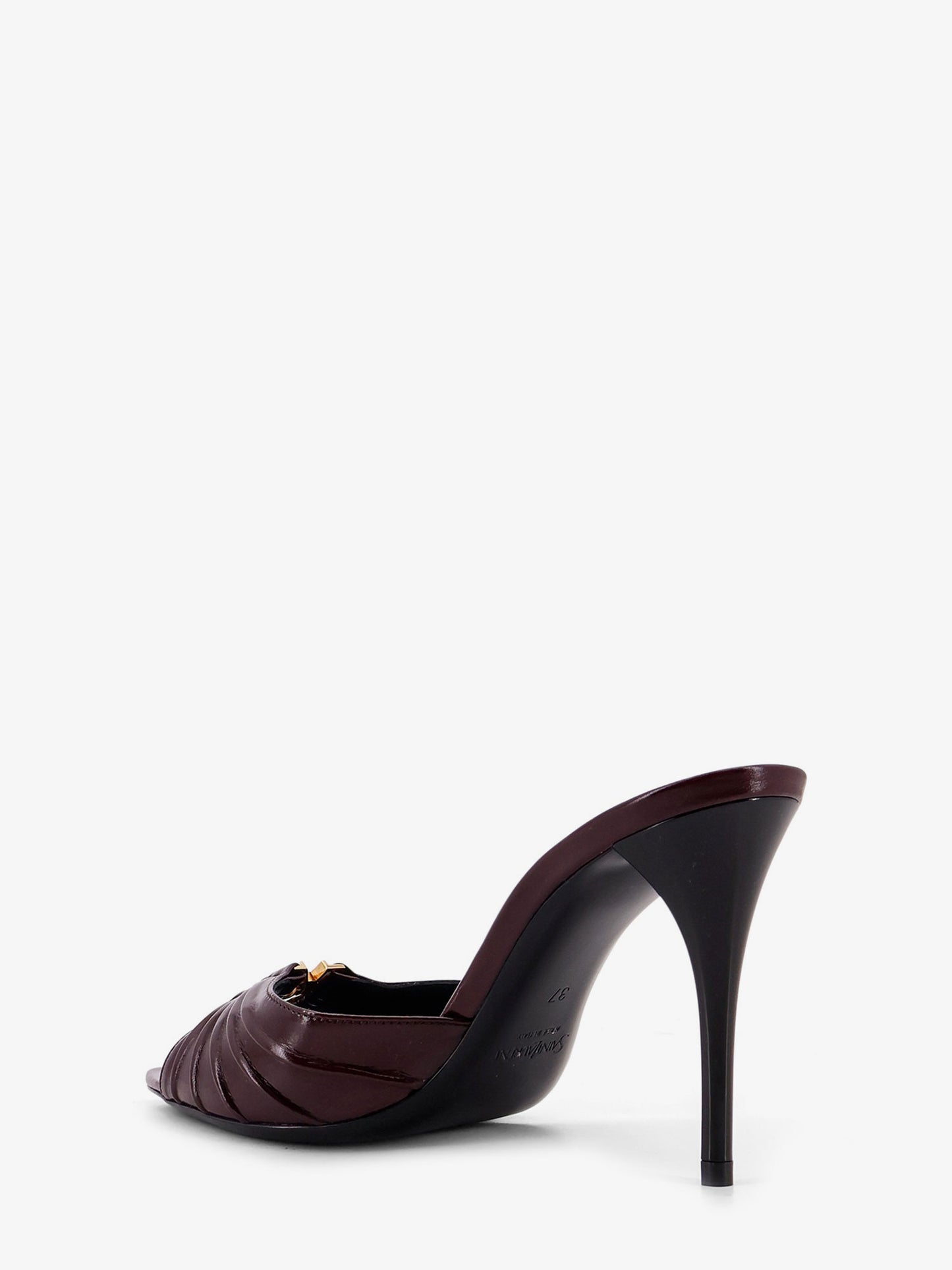 Babylone 90 bordeaux leather sandals