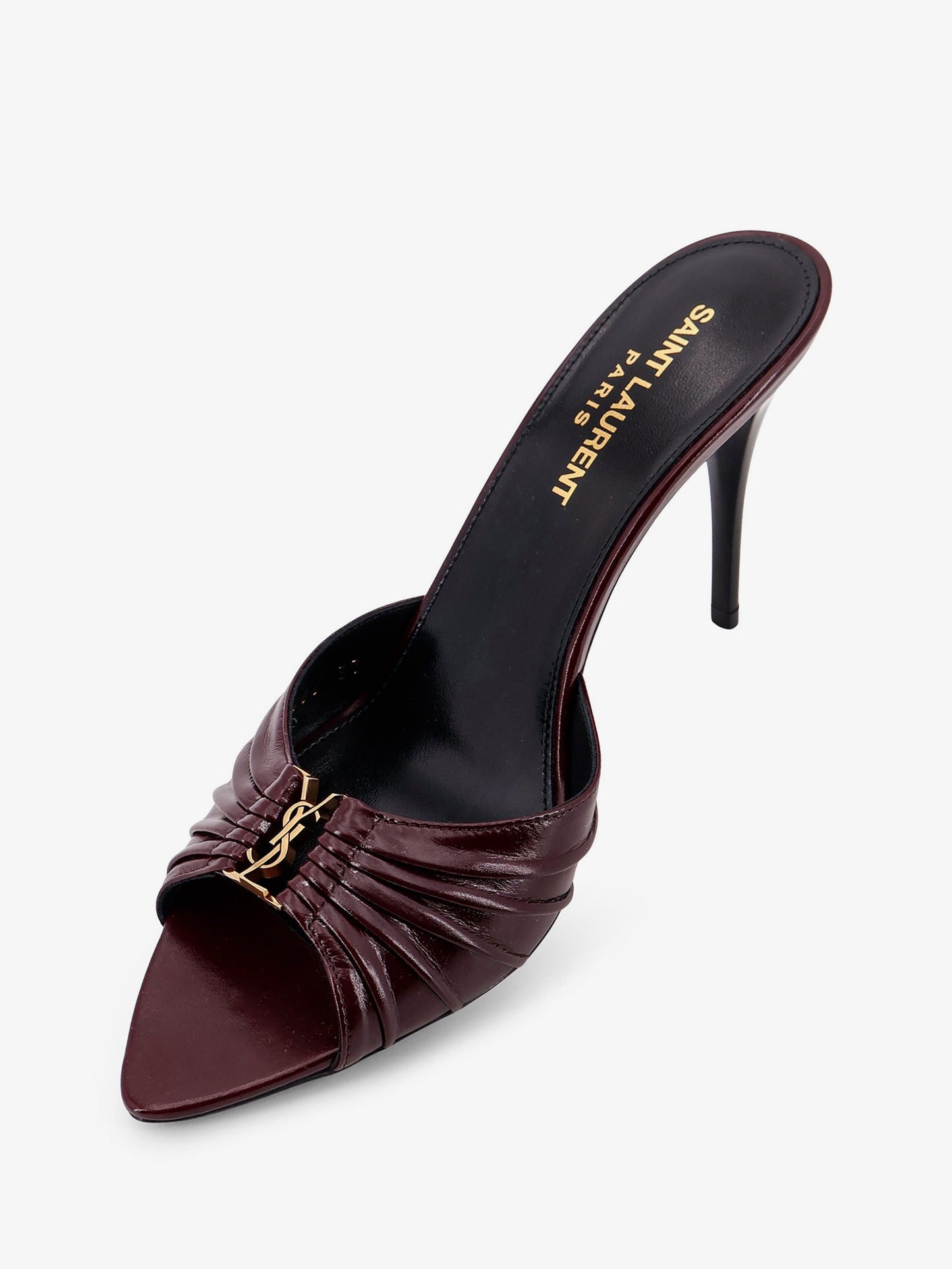 Babylone 90 bordeaux leather sandals