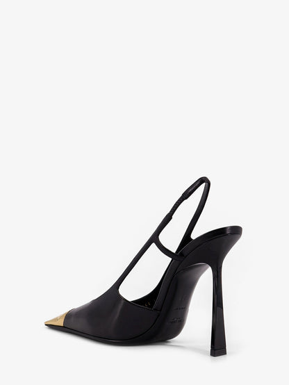 Jeanne leather pumps with metal toe thumbnail