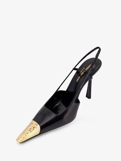 Jeanne leather pumps with metal toe thumbnail