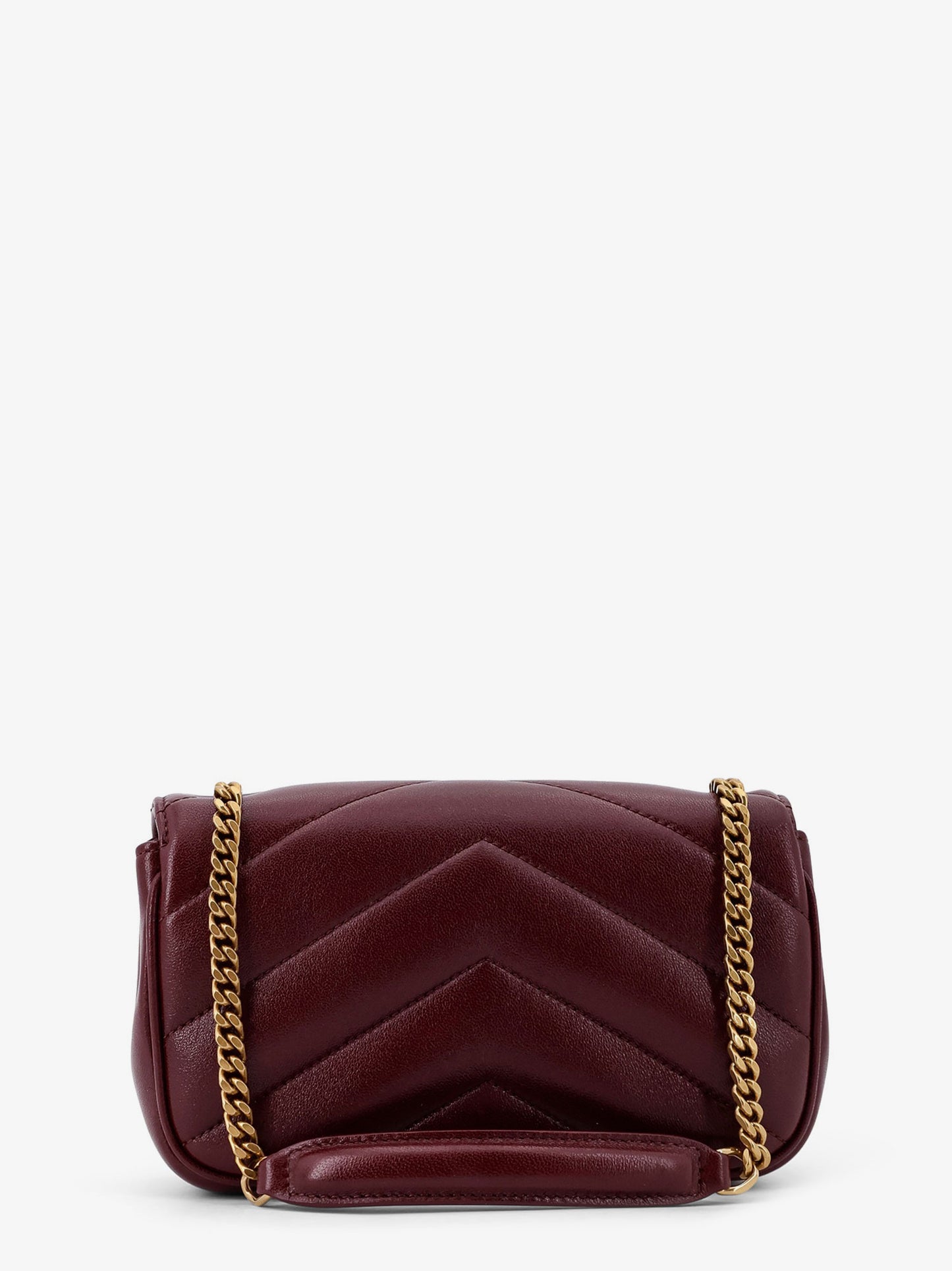 Borsa a tracolla Loulou Mini con impunture Chevron