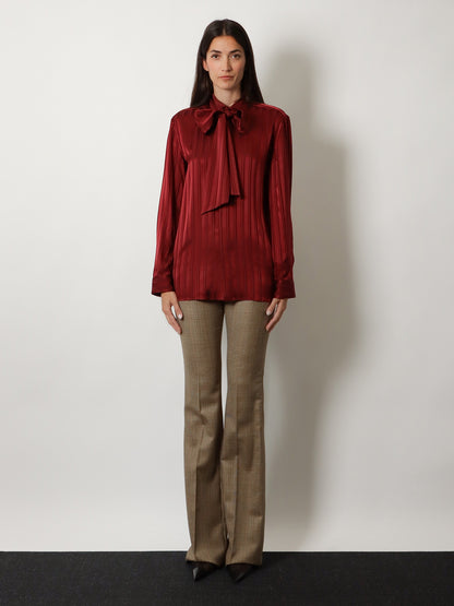 Cassandre Lavallière striped silk jacquard shirt thumbnail