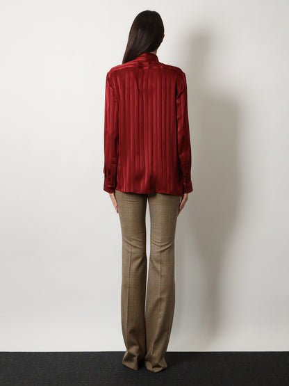 Cassandre Lavallière striped silk jacquard shirt thumbnail