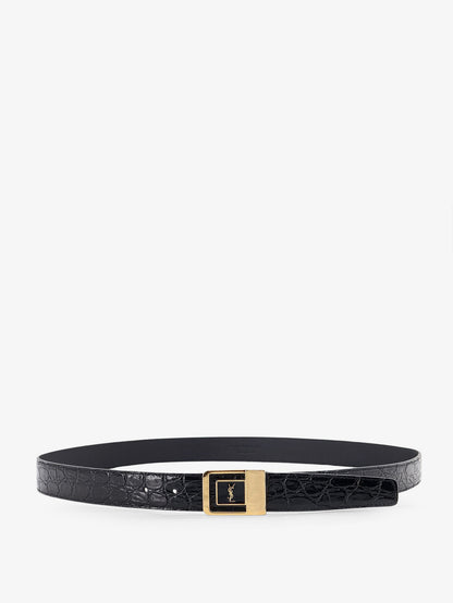 La 66 crocodile-embossed leather belt thumbnail