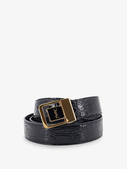 La 66 crocodile-embossed leather belt thumbnail