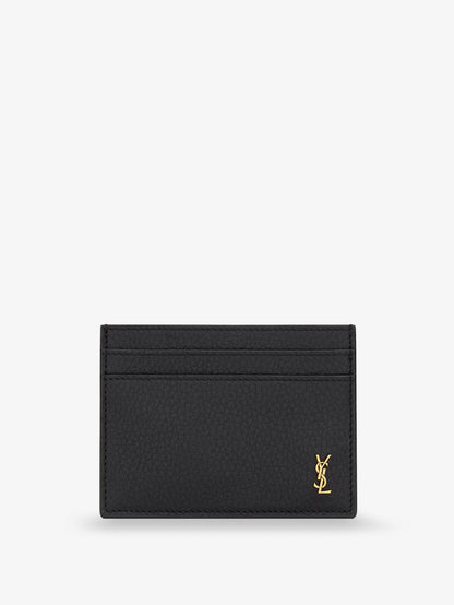 Tiny Cassandre textured leather card holder thumbnail