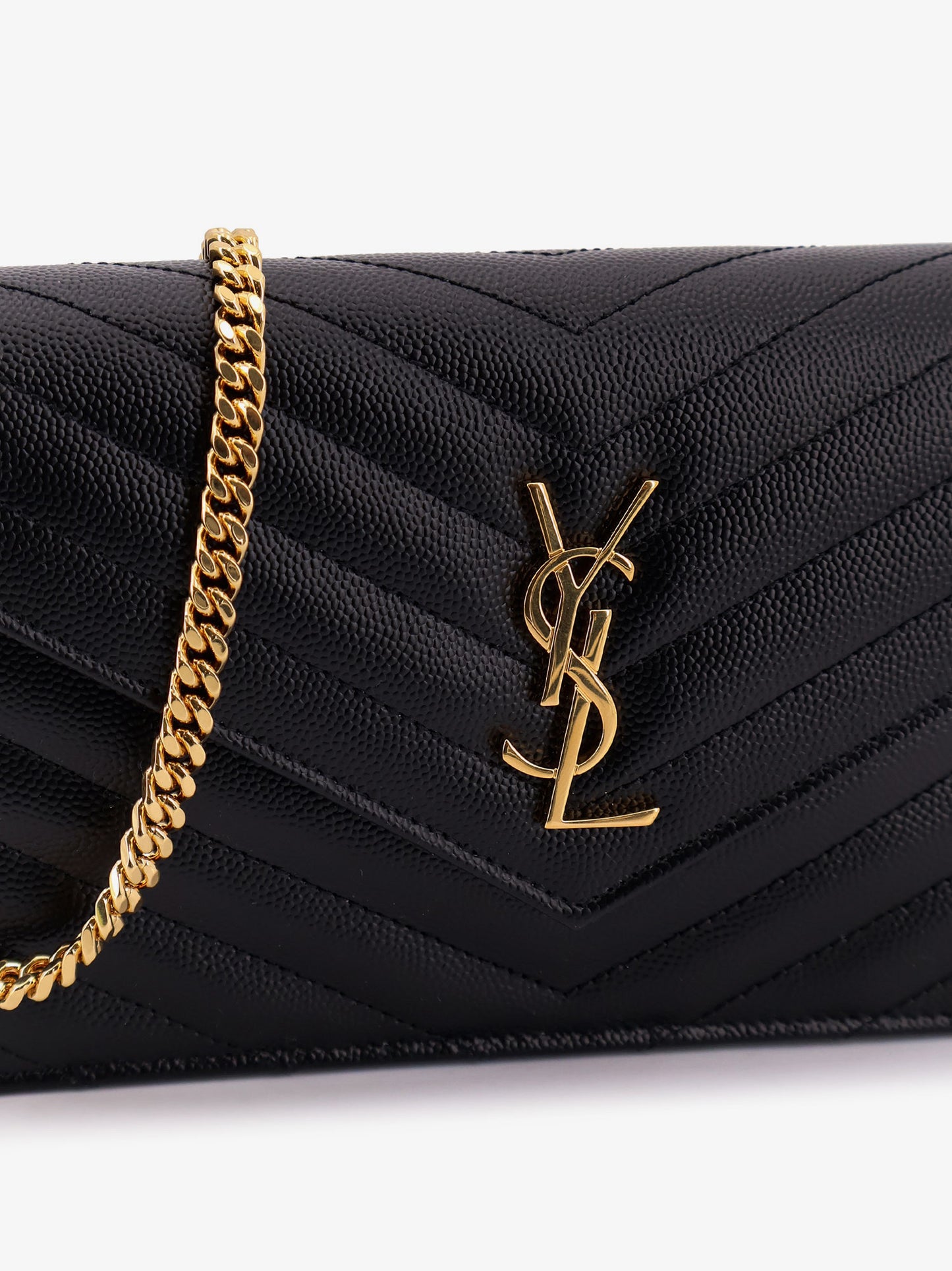 Cassandre Envelope Clutch Crossbody  Bag with Chain