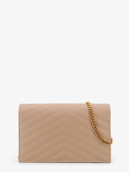 Leather shoulder bag with metal Cassandre logo thumbnail