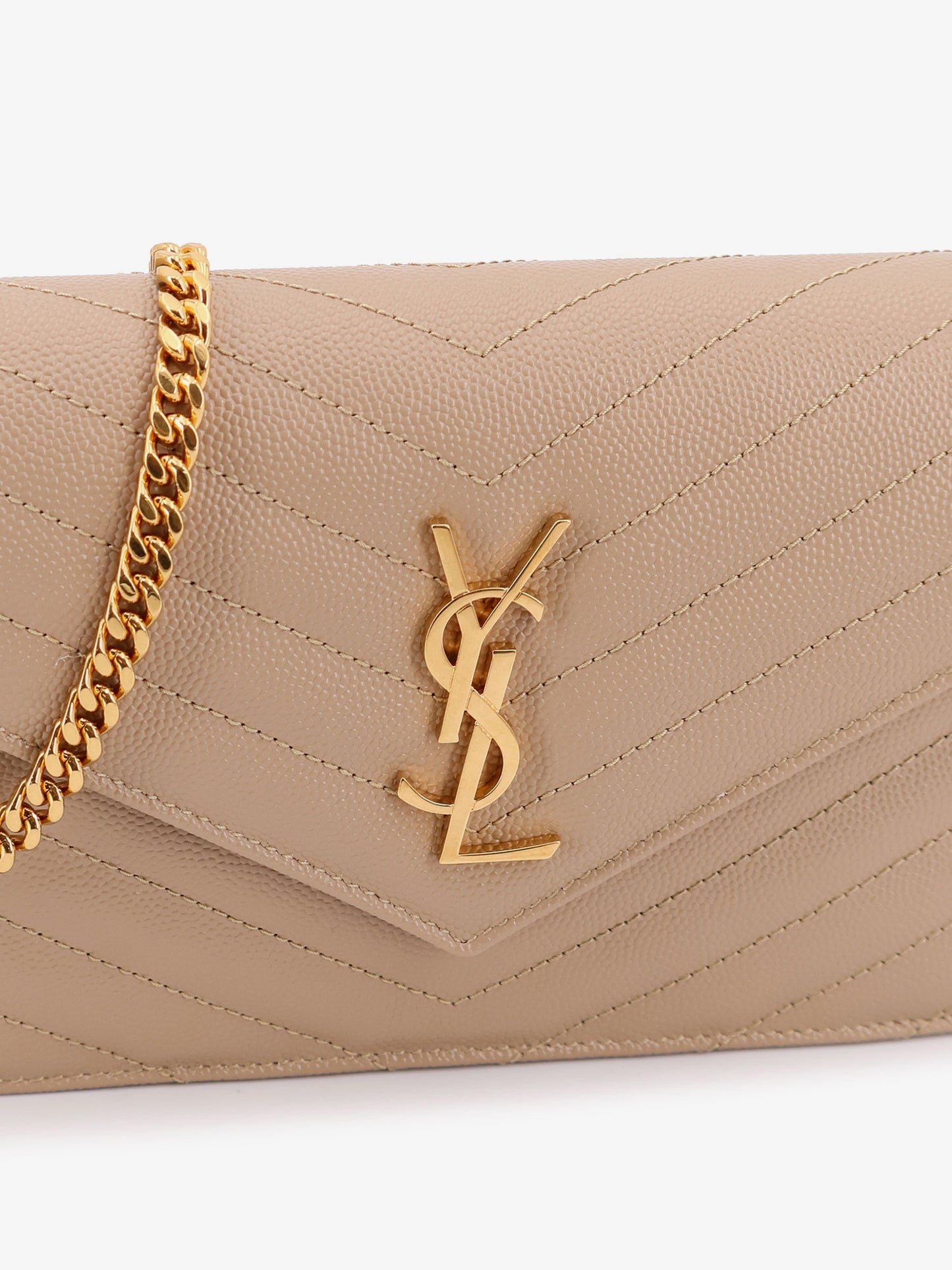 Leather shoulder bag with metal Cassandre logo