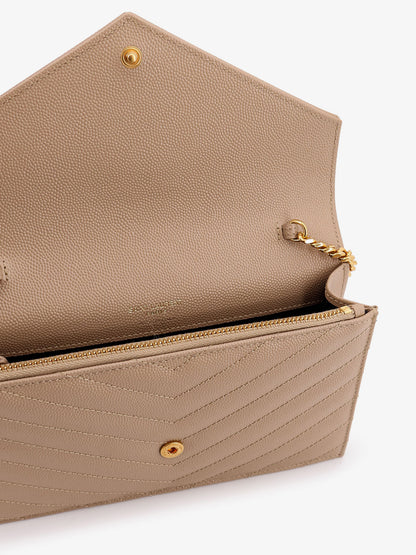 Leather shoulder bag with metal Cassandre logo thumbnail