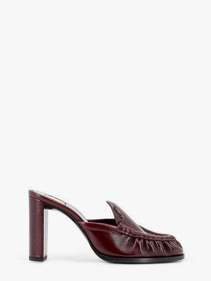 Le Loafer leather sandals with metal Cassandre logo thumbnail