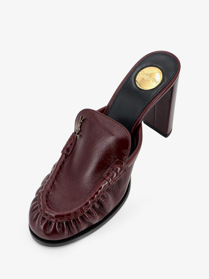 Le Loafer leather sandals with metal Cassandre logo thumbnail