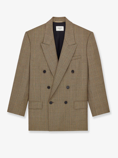 Prince-of-Wales certified wool blazer thumbnail
