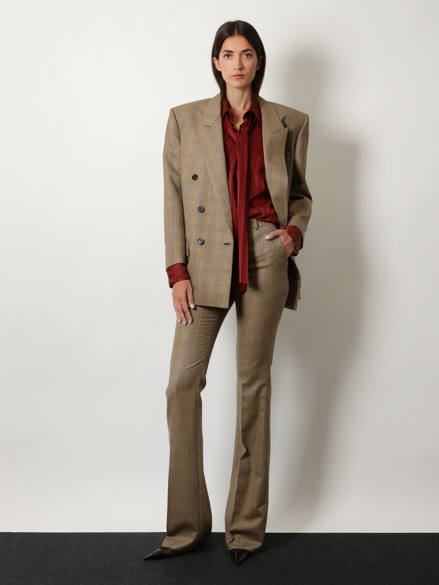 Prince-of-Wales certified wool blazer