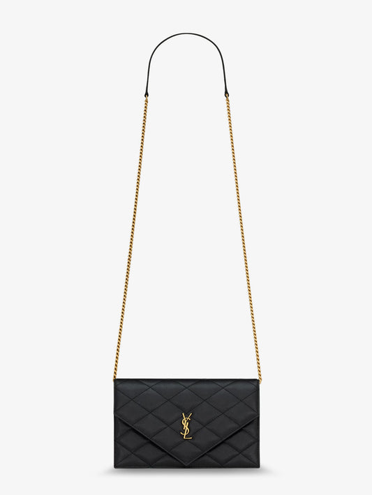Paris leather crossbody bag with metal Cassandre logo