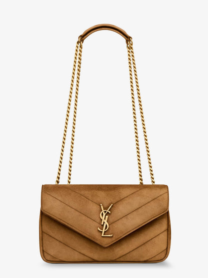 Loulou leather shoulder bag with metal Cassandre logo thumbnail