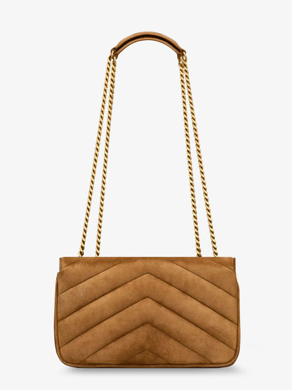 Loulou leather shoulder bag with metal Cassandre logo thumbnail