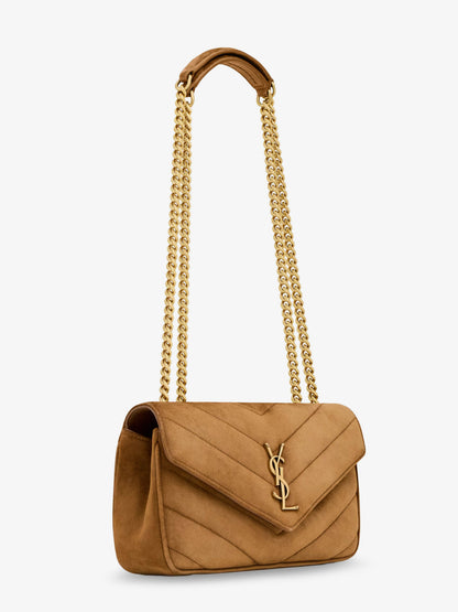 Loulou leather shoulder bag with metal Cassandre logo thumbnail