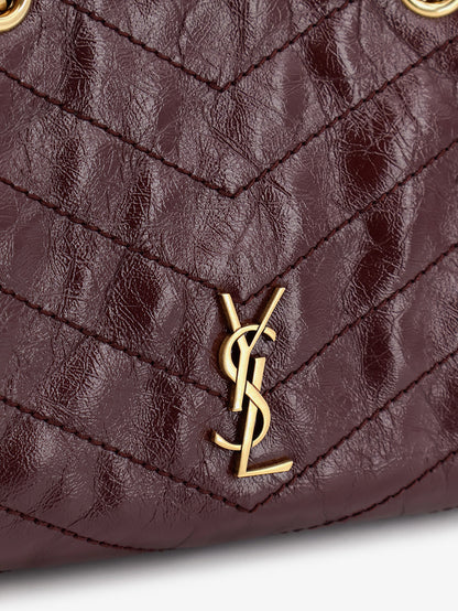 Niki vintage-effect leather shopping bag thumbnail