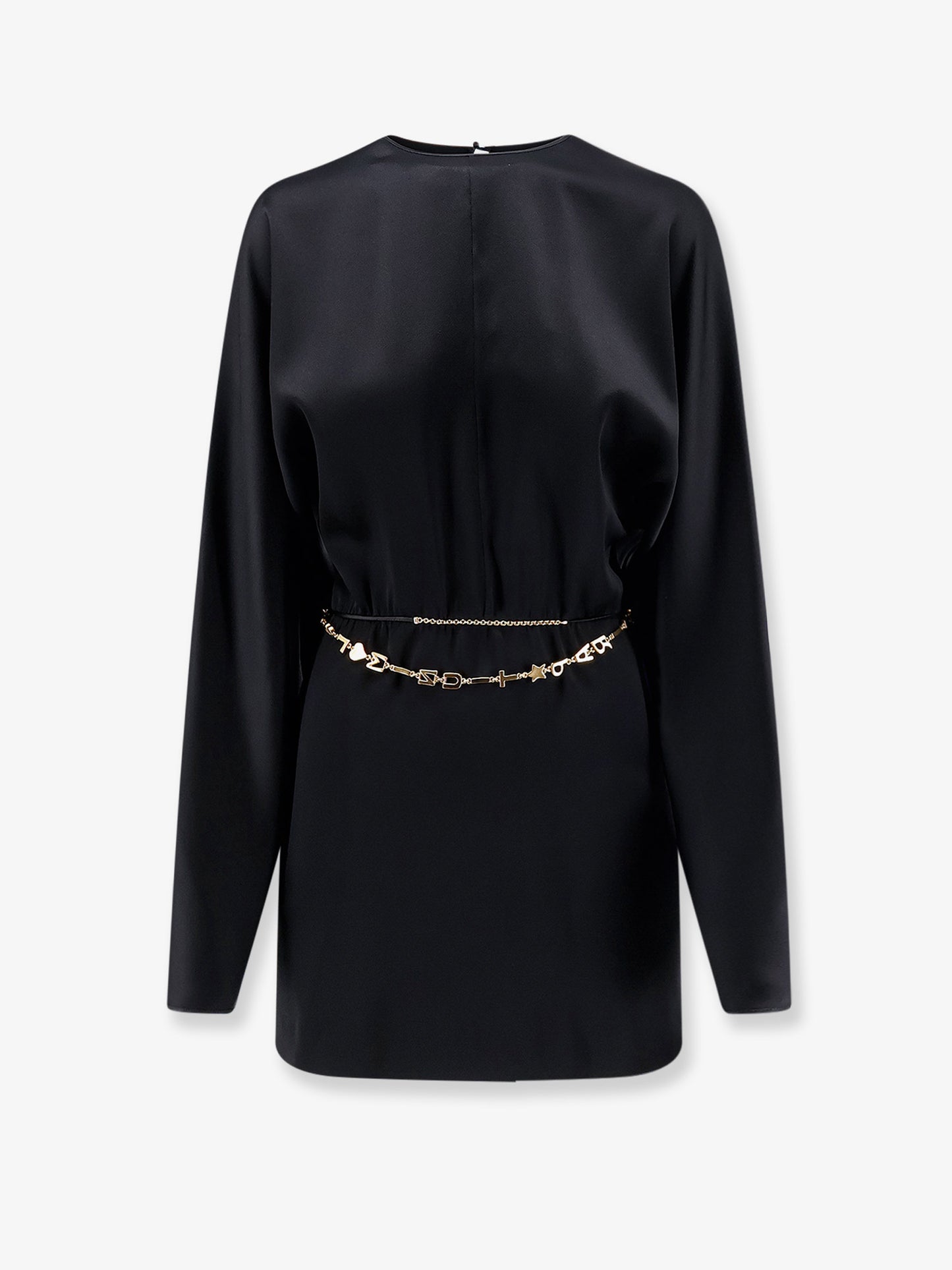 Mini Lenght Dress with gold metal detail