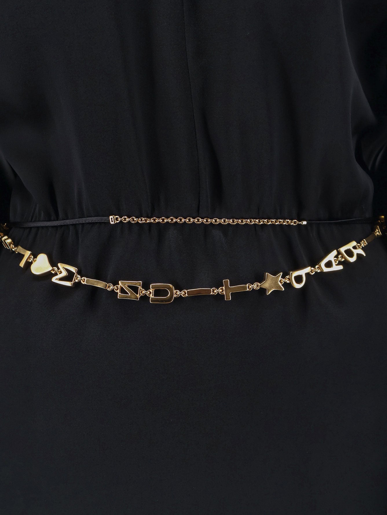 Mini Lenght Dress with gold metal detail