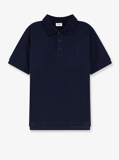 Piqué cotton polo shirt with Cassandre embroidery thumbnail