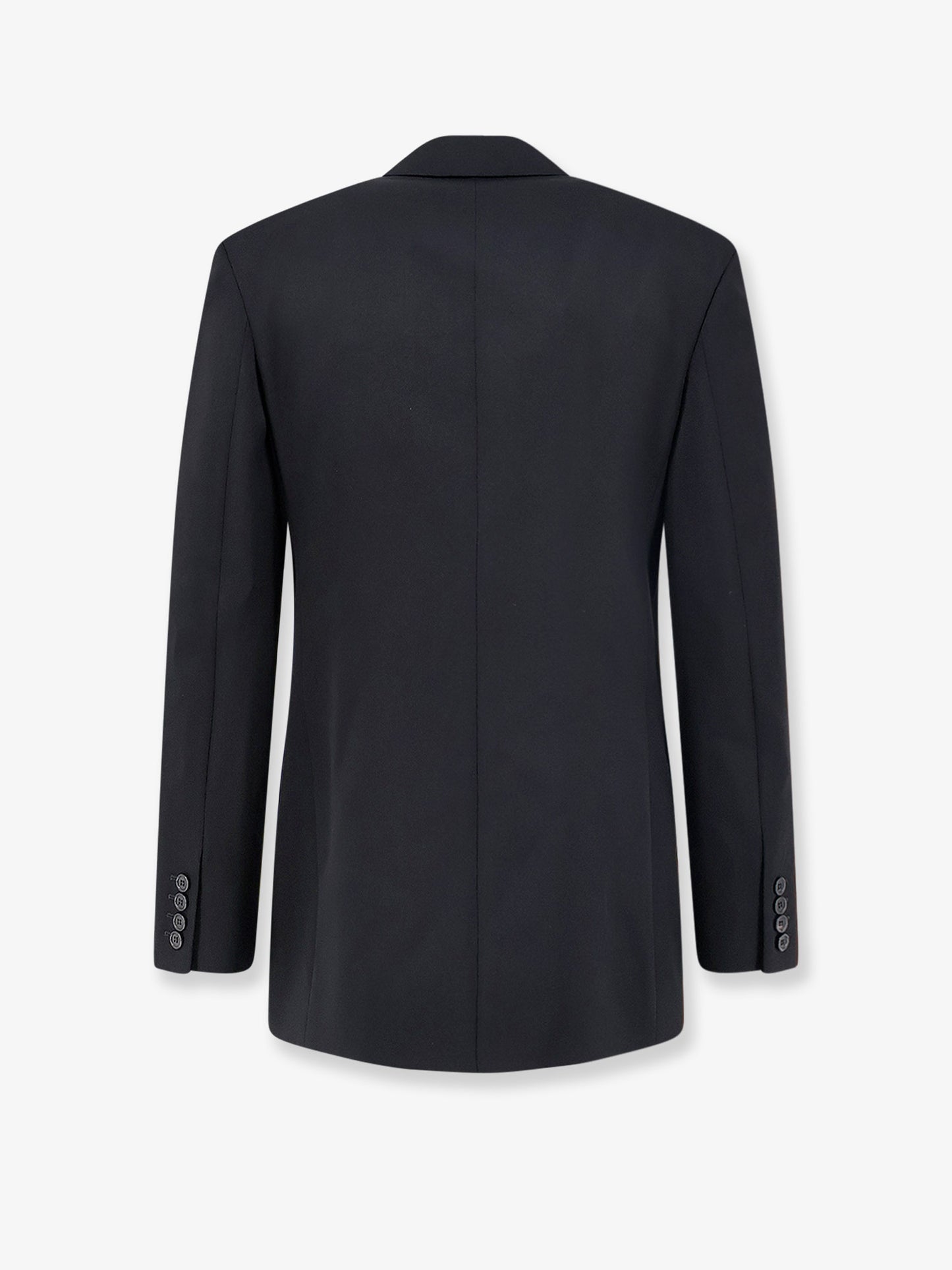 Single-breasted certified wool blazer