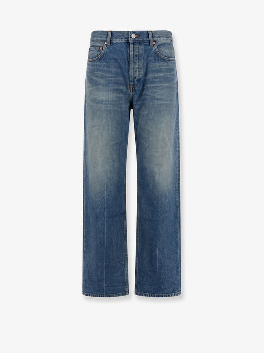 Denim blue jeans