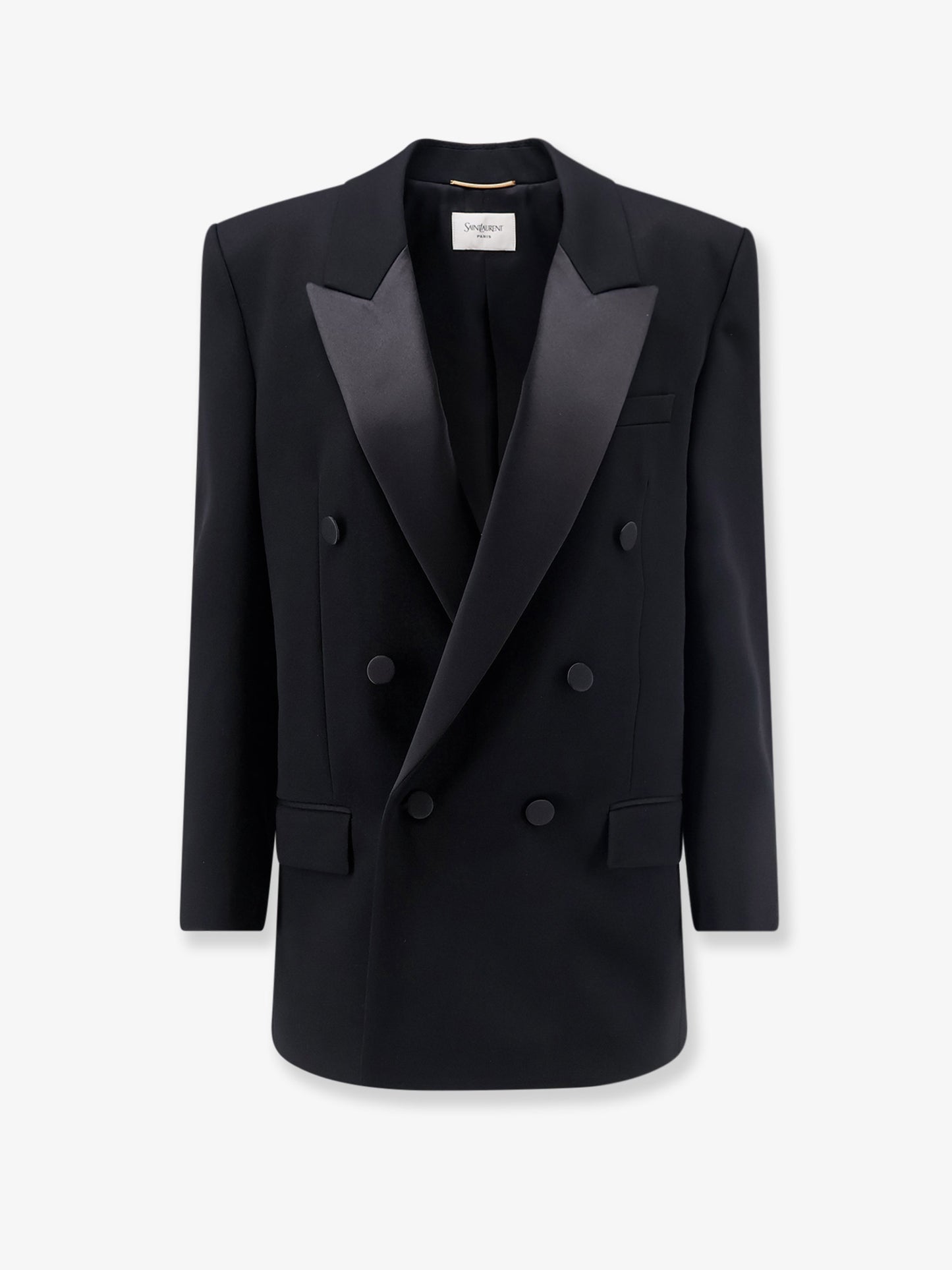 Wool Tuxedo Blazer with silk lining