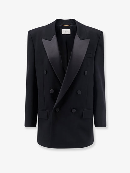 Wool Tuxedo Blazer with silk lining thumbnail