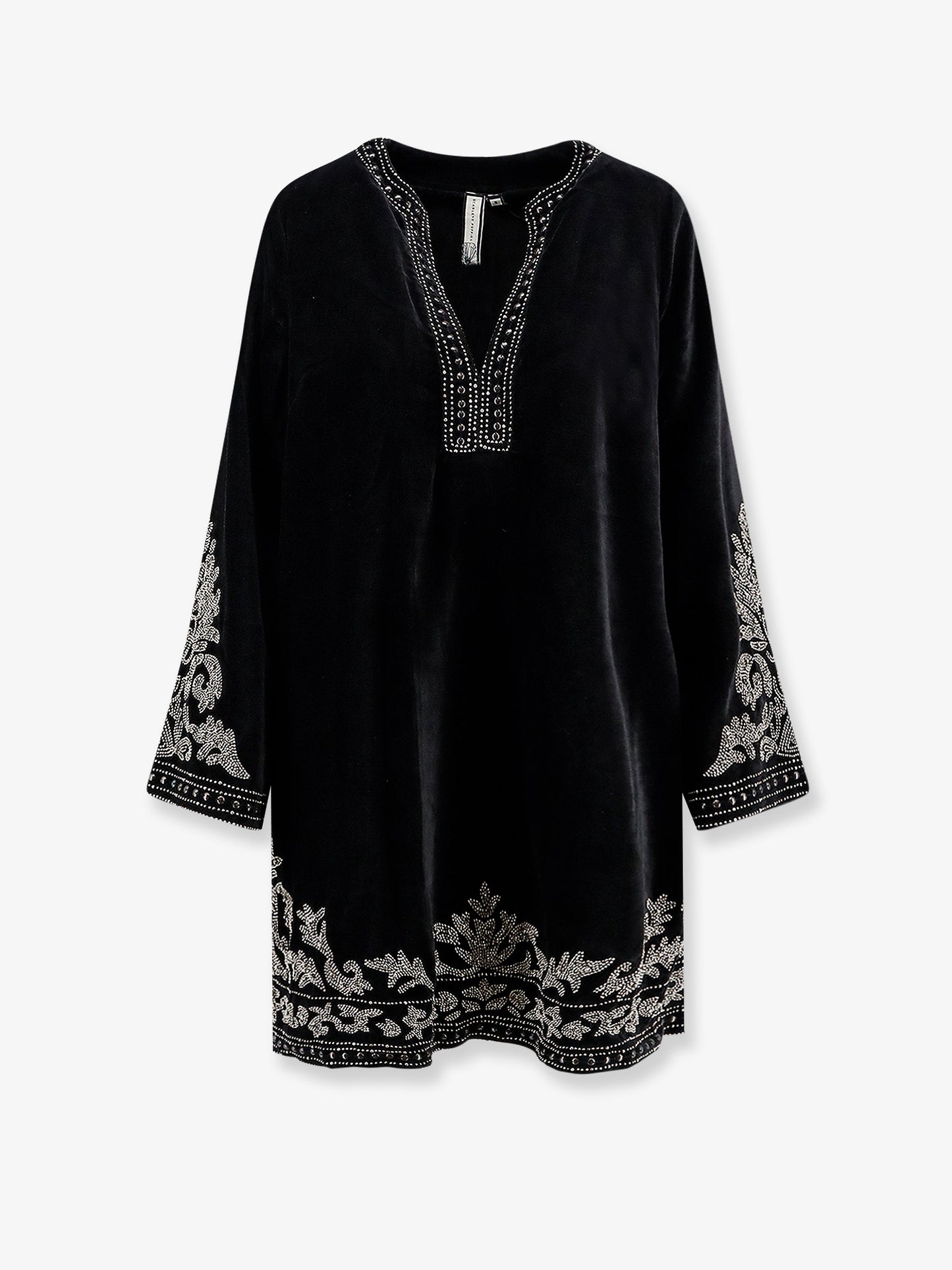 Signe velvet dress with studs
