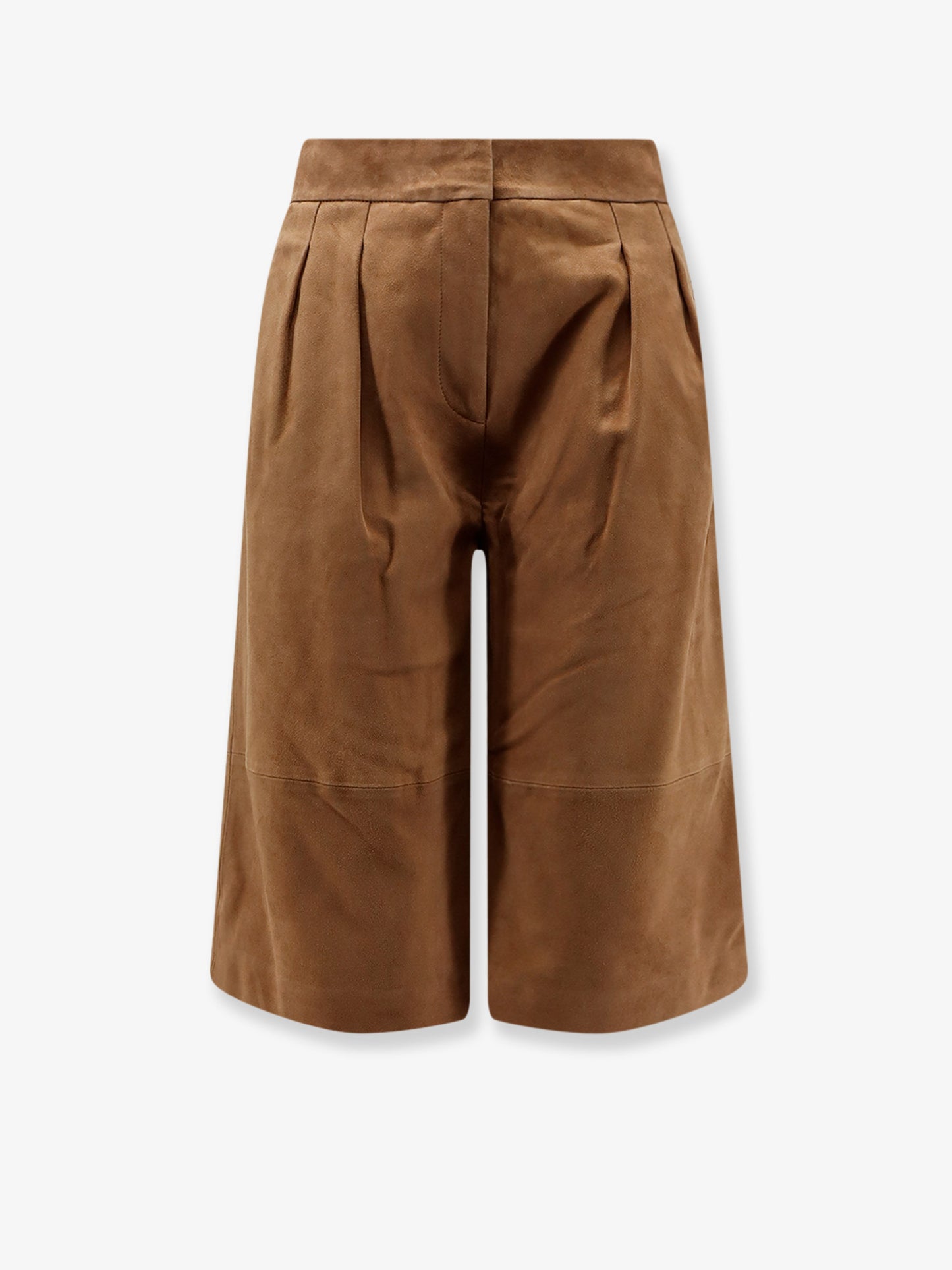 Inez suede bermuda shorts