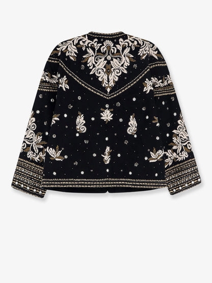 Blazer Tanika in cotone con ricami e paillettes all-over thumbnail