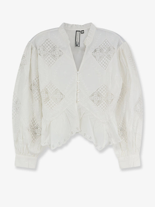 Yorken cotton shirt with embroidery